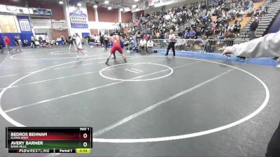 285 lbs Cons. Round 4 - Avery Barner, Dana Hills vs Bedros Behnam, Clovis West