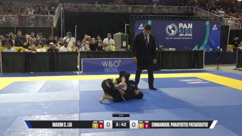 Emmanouil Panayiotis Patakioutis vs Maxim C. Liu 2025 Pan Kids Jiu-Jitsu IBJJF Championship