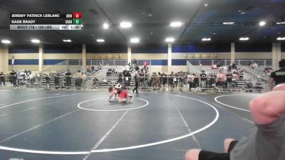 190 lbs Round Of 16 - Jeremy Patrick LeBlanc, Grindhouse WC vs Gage Brady, Charger WC