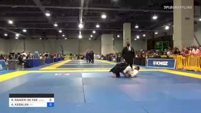 RODRIGO RANIERI DE FARIA vs AHMAD KABALAN 2021 World Master IBJJF Jiu-Jitsu Championship