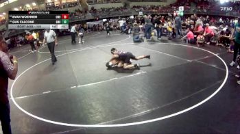 100 lbs Champ. Round 2 - Evan Woehrer, CWO vs Gus Falcone, Syracuse Mat Club