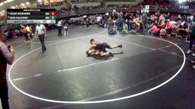 100 lbs Champ. Round 2 - Evan Woehrer, CWO vs Gus Falcone, Syracuse Mat Club