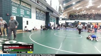 75 lbs 5th Place Match - Burke Blue, Lowell Scott vs Braxton Conyers, Heritage