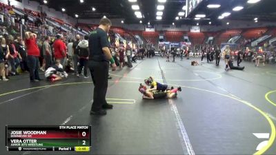 49 lbs 5th Place Match - Vera Otter, Junior Jets Wrestling vs Josie Woodman, Downriver WC