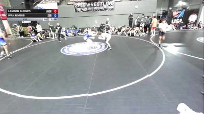 138 lbs Landon Alonzo, OCWA - Orange County Wrestling Association vs Ivan Rivers, SDIKWA - San Diego-Imperial Kids Wrestling Association