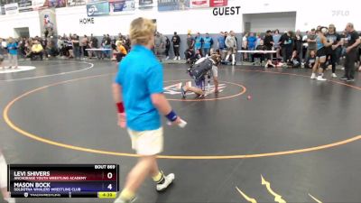 138 lbs Semifinal - Levi Shivers, Anchorage Youth Wrestling Academy vs Mason Bock, Soldotna Whalers Wrestling Club