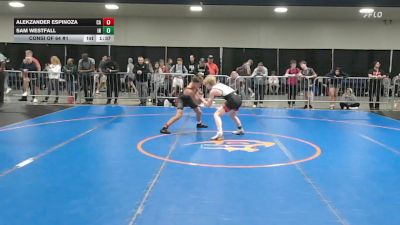 113 lbs Consi Of 64 #1 - Alekzander Espinoza, CA vs Sam Westfall, IN