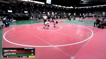 114 lbs Cons. Round 4 - Wyatt Frantz, WSW1 vs Landon Orth, LEO1