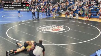 144 lbs Champ. Round 2 - Mykolas Matyjakowski, West Seneca West/East vs James Ashley, Niagara Falls
