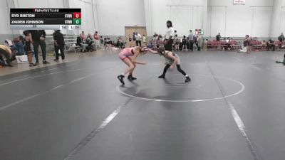 80 lbs Round 4 (8 Team) - Zaiden Johnson, CTWHALE Blue vs Syd Breton, CTWHALE Green