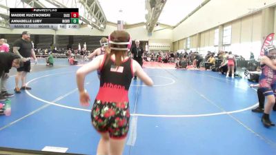 90 lbs Rr Rnd 1 - Maddie Kuzynowski, Sassie Lassies FIWC vs Annabelle Luby, MGW Surf Savages