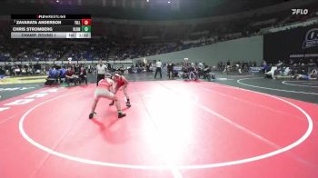 4A Boys 132 lbs Champ. Round 1 - Zavarata Anderson, Tillamook Boys vs Chris Stromberg, Klamath Union Boys
