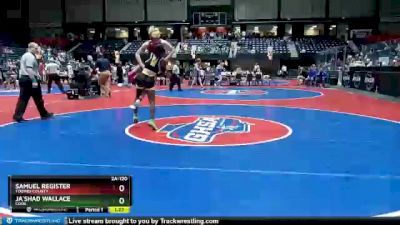 2A-120 lbs Champ. Round 1 - Samuel Register, Toombs County vs Ja`Shad Wallace, Cook