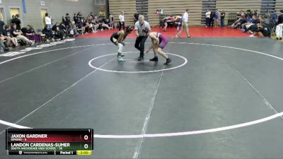 125 lbs Round 6: 1:30pm Sat. - Landon Cardenas-Sumera, South Anchorage High School vs Jaxon Gardner, Dimond