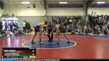 165 lbs Round 1 - Gage Gibson, Lingle-Ft. Laramie/Southeast vs Jaxson Viergets, Thunder Basin High School