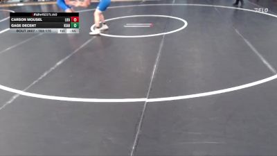 164-170 lbs Round 2 - Carson Mousel, Lincoln East vs Gage DeCent, Kearney