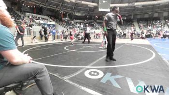55 lbs Consolation - Mason Gregory, Harrah Little League Wrestling vs Hunter Wells, Claremore Wrestling Club