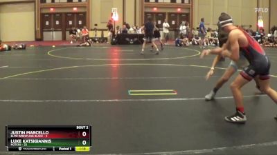 125 lbs Round 1 (6 Team) - JUSTIN MARCELLO, Elite Wrestling Black vs Luke Katsigiannis, M2TCNJ