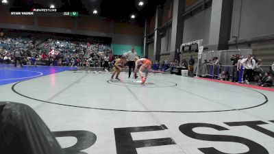 145 lbs Consi Of 16 #1 - Ryan Vader, Zillah vs ALEK Sanchez, California Grapplers