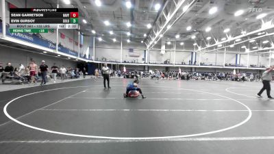 133 lbs Consi Of 16 #2 - Sean Garretson, Navy Wrestling Club - UnAttached vs Evin Gursoy, Columbia - Unattached