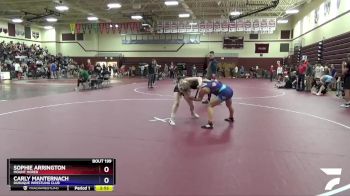 JuniorG-2 lbs Rr1 - Sophie Arrington, Mount Horeb vs Carly Manternach, Dubuque Wrestling Club