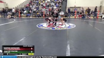 65 lbs Champ. Round 2 - Easton Hamacher, Pursuit Wrestling Minnesota vs Sawyer Vulcan, Centennial