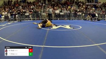 132 lbs Quarterfinal - Ethan Ford, North Andover vs Thomas Finn, Simsbury