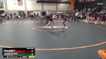 115 lbs Quarterfinal - Kammie Gleiter, Waterloo West vs Zyla Wright, Dubuque Senior