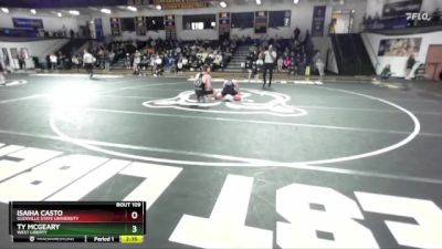 184 lbs Semifinal - Ty McGeary, West Liberty vs Isaiha Casto, Glenville State University