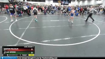 97 lbs Cons. Round 3 - Kyler Simons, IA vs Easton Felchlin, WI