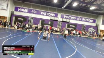40 lbs Champ. Round 1 - Maverick Gonzales, Champions Wrestling Club vs Torin Noyes, Devils Wrestling