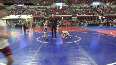 66 lbs Champ. Round 1 - Kanin Knaff, Shepherd Wrestling Club vs Gage Cairns, Augusta Elk