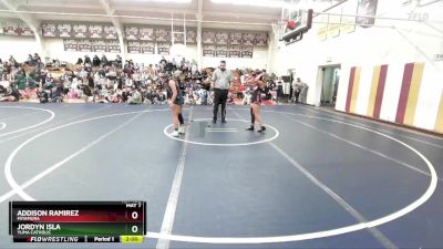 120 lbs Champ. Round 2 - Addison Ramirez, Miyamura vs Jordyn Isla, Yuma Catholic