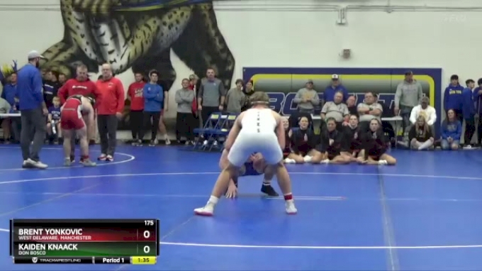 175 lbs 1st Place Match - Brent Yonkovic, West Delaware, Manchester vs ...