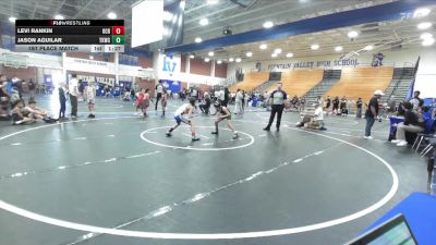 75-80 lbs 1st Place Match - Jason Aguilar, Total Kaos Wrestling Club vs Levi Rankin, OCRTC