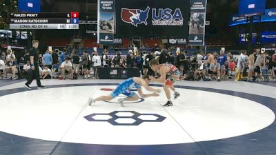 132 lbs Cons. Rd Of 16 - Kaleb Pratt, Illinois vs Mason Katschor, Michigan