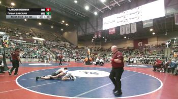 5A 132 lbs 1st Place Match - Landon Herman, Lakeside vs Sean Sanders, Van Buren