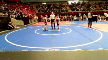 83 lbs Consi Of 8 #2 - Gunner Tyre, Wagoner Takedown Club vs Kolt Karriman, Grove Takedown Club