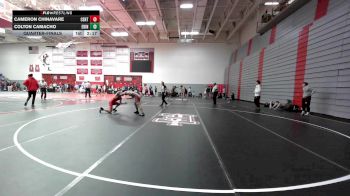 133 lbs Quarterfinal - Cameron Chinavare, Central Michigan - Unatt vs Colton Camacho, Edinboro