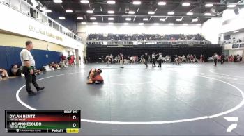 157 lbs Cons. Round 3 - Dylan Bentz, Victor Valley vs Luciano Esoldo, Victor Valley