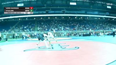 D2-132 lbs Cons. Round 3 - Kyle Link, Carleton Airport vs Aiden Davidson, Port Huron