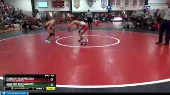 132 lbs Round 3 - Sawyer Bouwkamp, Prairie City Monroe vs Carlos Valenzuela, Highland, Riverside