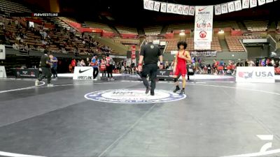 All Cadet Boys Freestyle Lower - 126 lbs Cons. Round 2 - Kingston Perez, South Bakersfield High School Wrestling vs Jiovanni Pantoja, Vanguard Wrestling