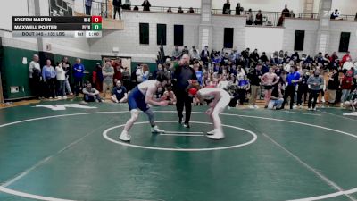 132 lbs Consi Of 16 #2 - Joseph Martin, Whitman-Hanson vs Maxwell Porter, Plymouth North