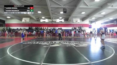 Boys 108 lbs Champ. Round 1 - Aaron Rivera, Las Plumas Boys vs Jaxon Headrick, Shasta Boys