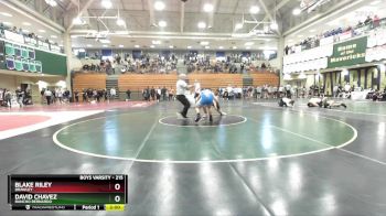 215 lbs Champ. Round 1 - Blake Riley, Brawley vs David Chavez, Rancho Bernardo