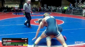 2A-150 lbs Quarterfinal - Kole Smith, East Jackson HS vs Rylee Kines, Model