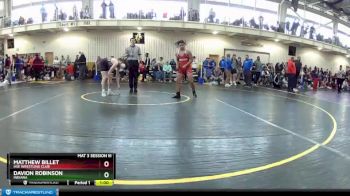 138 lbs Cons. Round 4 - Matthew Billet, HSE Wrestling Club vs Davion Robinson, Indiana