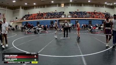 106 lbs Champ. Round 1 - Elijah Adams, Landon School vs John Ortman, The Heights School
