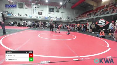 Rr Rnd 3 - Harbor Hicks, Sallisaw Takedown Club vs Silas Grason, Brushy Wrestling Club